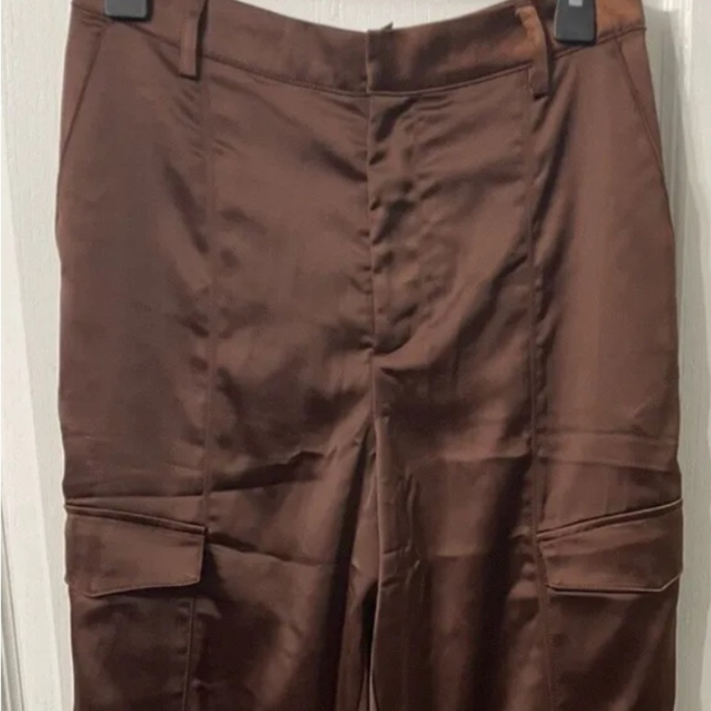 House of Harlow 1960 Satin Cargo Pants Size 6
